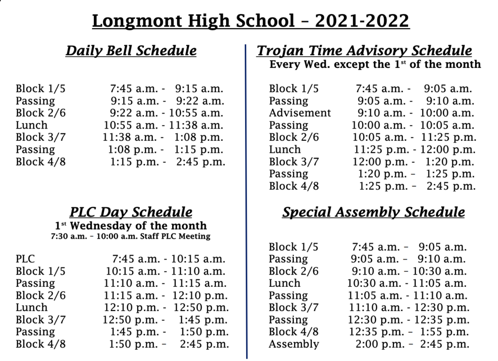 Hours & Location Longmont High School