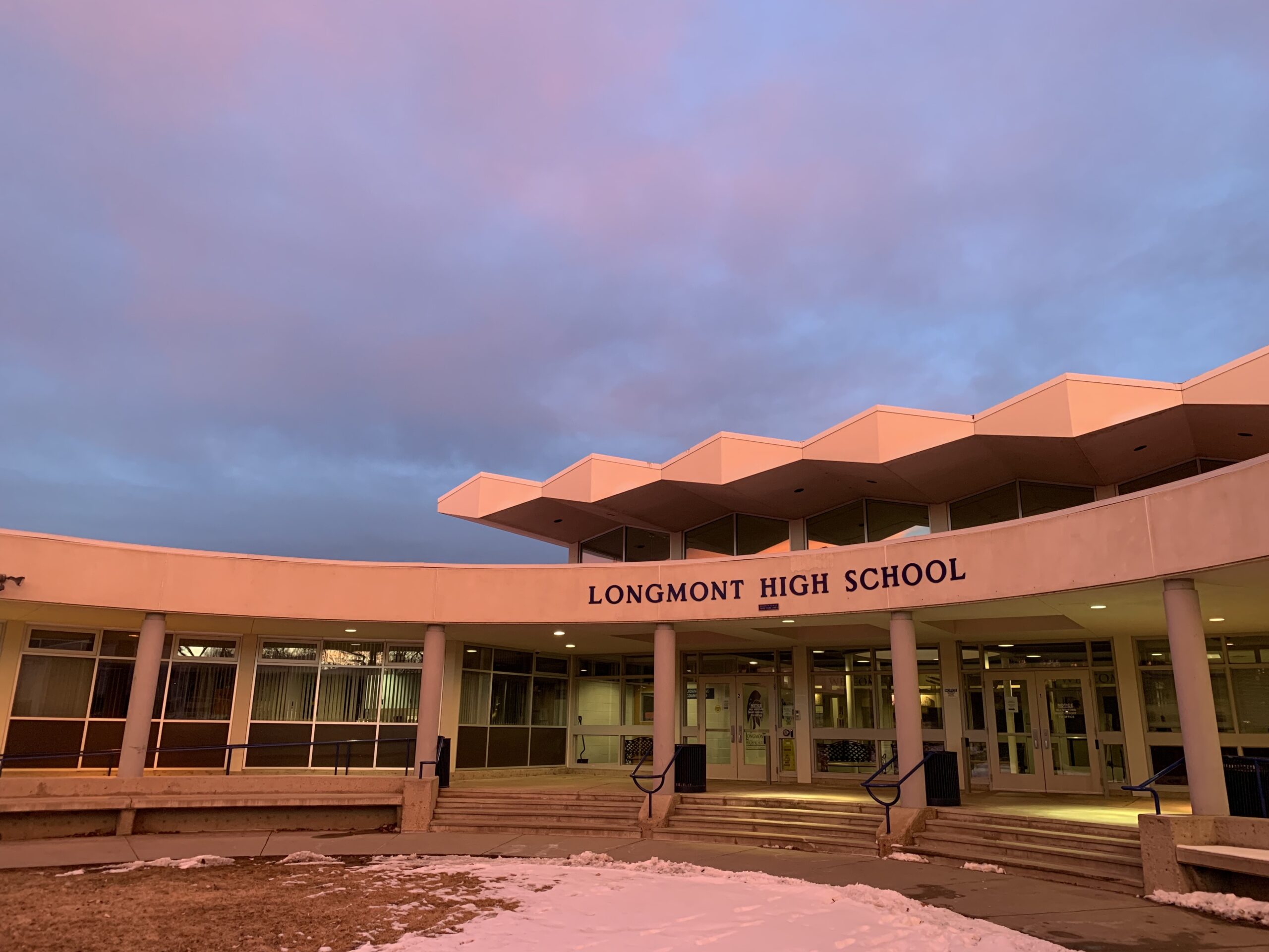 west side of Longmont High in the horseshoe entrance